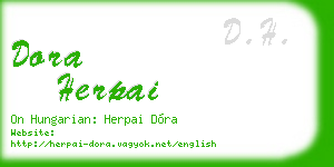 dora herpai business card